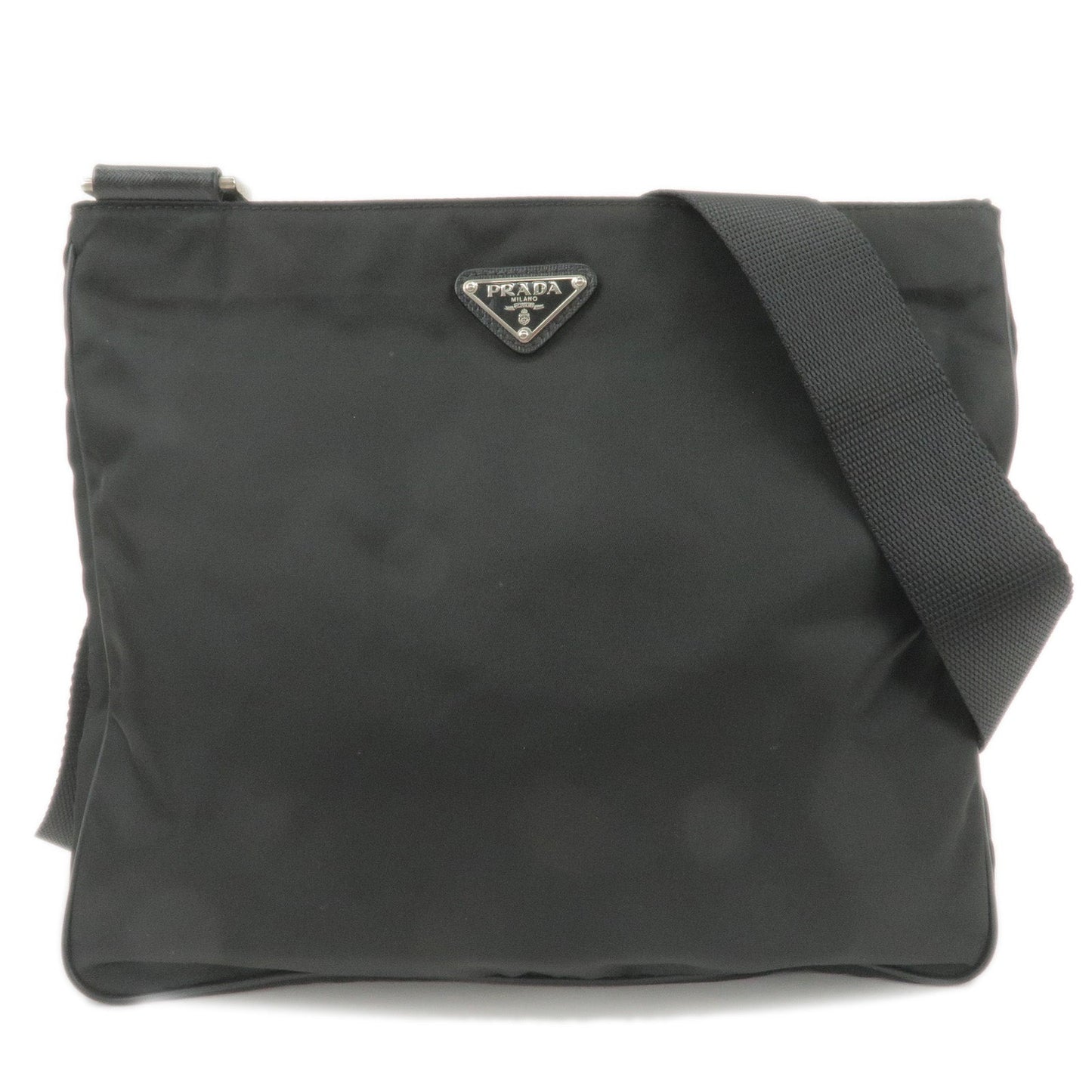 Prada Prada Logo Nylon Leather Shoulder Bag Nero Black Va0338 35829 16
