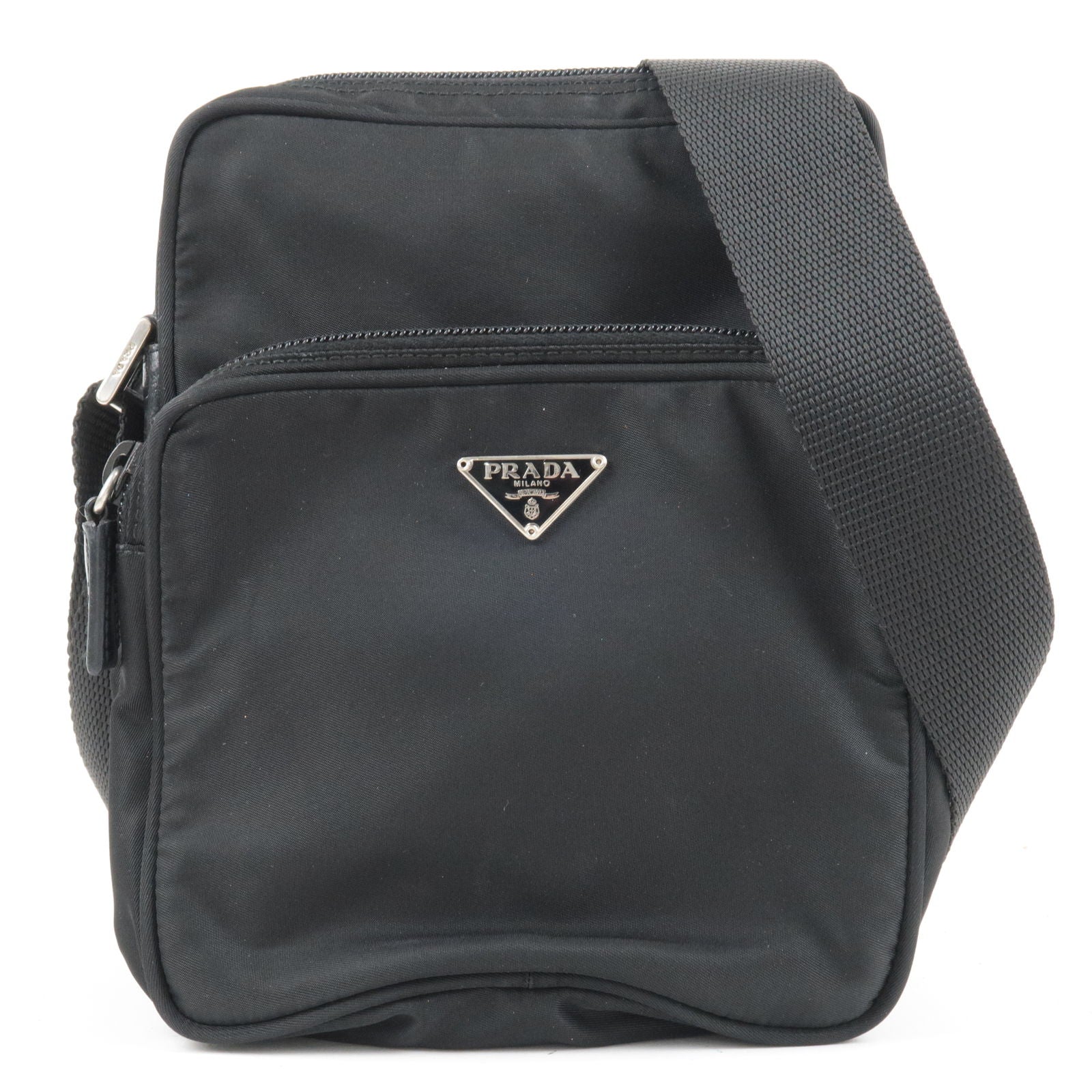 Prada Prada Logo Nylon Leather Shoulder Bag Nero Black Bt0169 36179 5