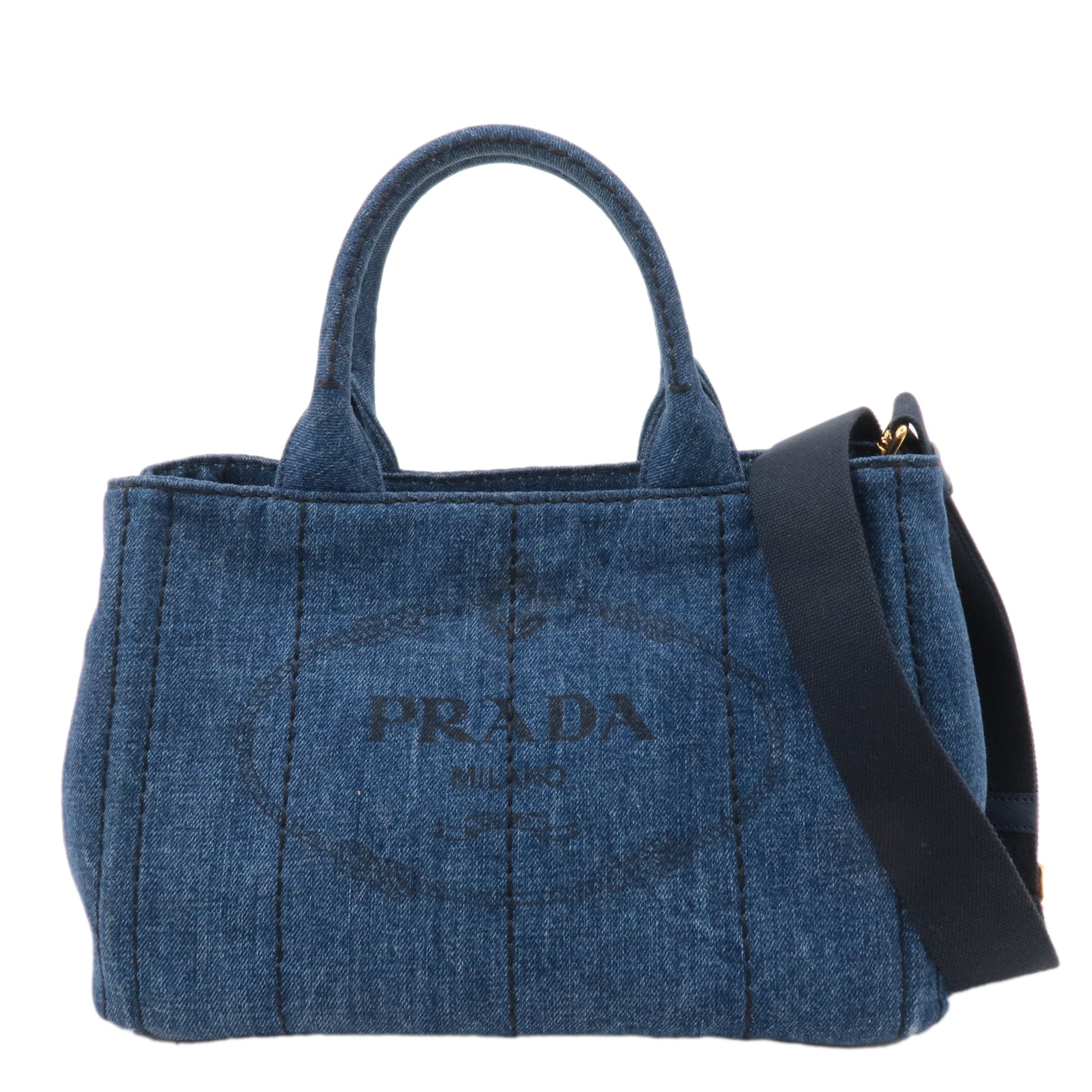Prada Prada Canapa Mini Canvas 2Way Tote Bag Hand