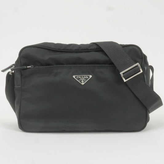Prada Prada Logo Nylon Leather Shoulder Bag Nero Black Bt0166 35749 12