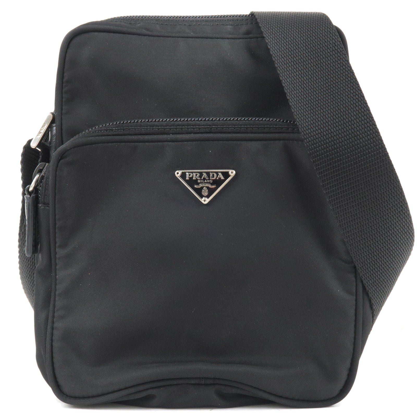 Prada Prada Logo Nylon Leather Shoulder Bag Nero Black Bt0169 36179 5