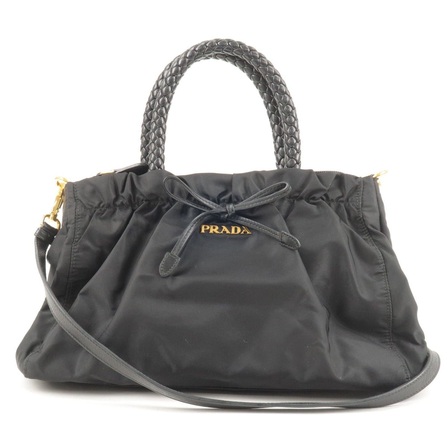 Prada Prada Nylon Leather Ribbon 2Way Bag Shoulder Bag