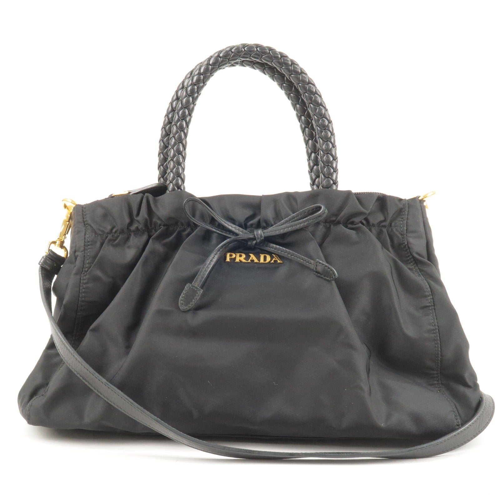 Prada Prada Nylon Leather Ribbon 2Way Bag Shoulder Bag