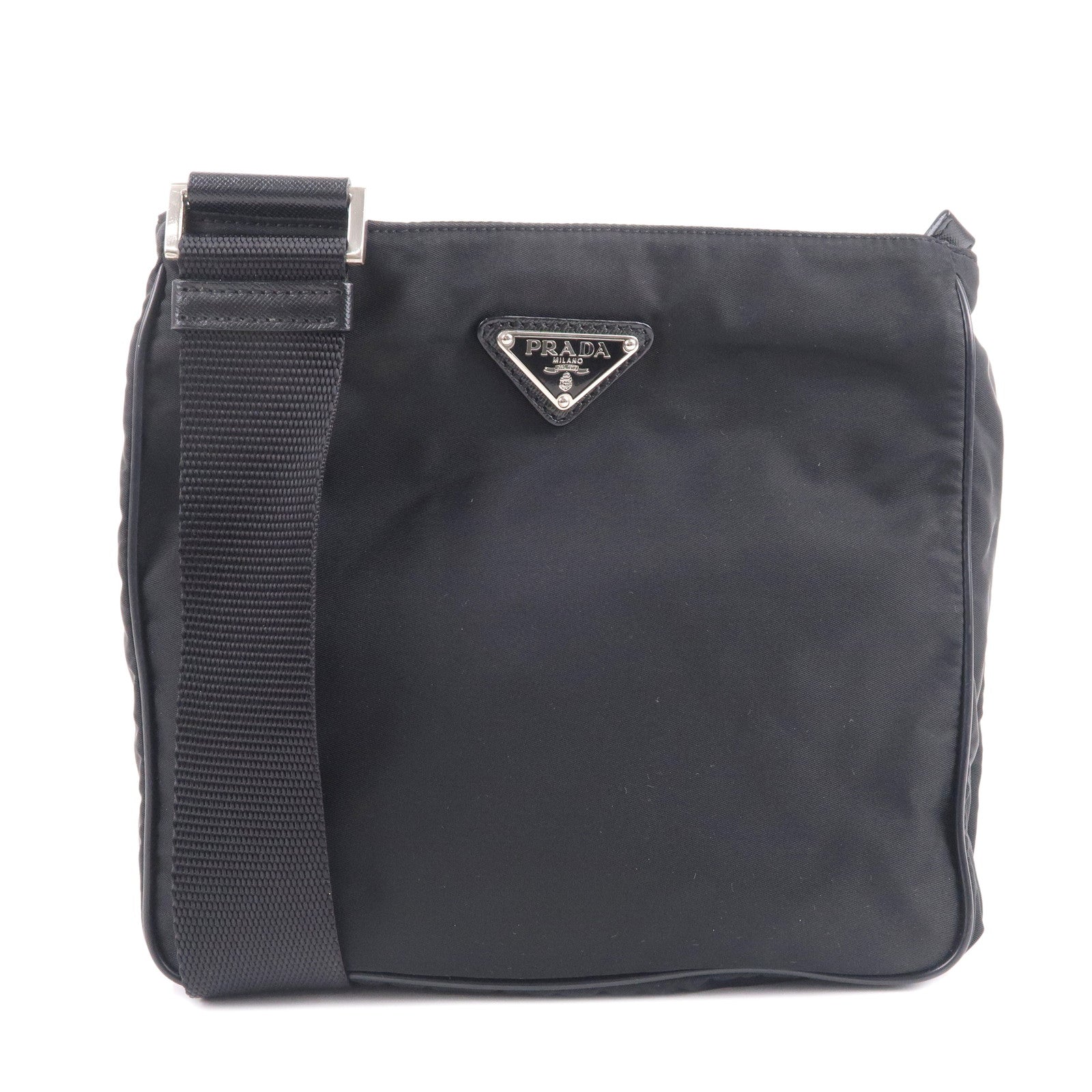 Prada Prada Logo Nylon Leather Shoulder Bag Crossbody Bag