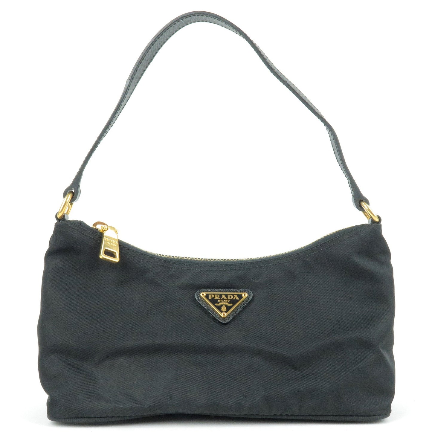 Prada Prada Nylon Leather Hand Bag Pouch Nero Black Travel Bag 1N1413 35632 1