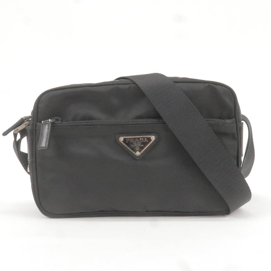 Prada Prada Logo Nylon Leather Shoulder Bag Nero Black Bt1067 36313 16