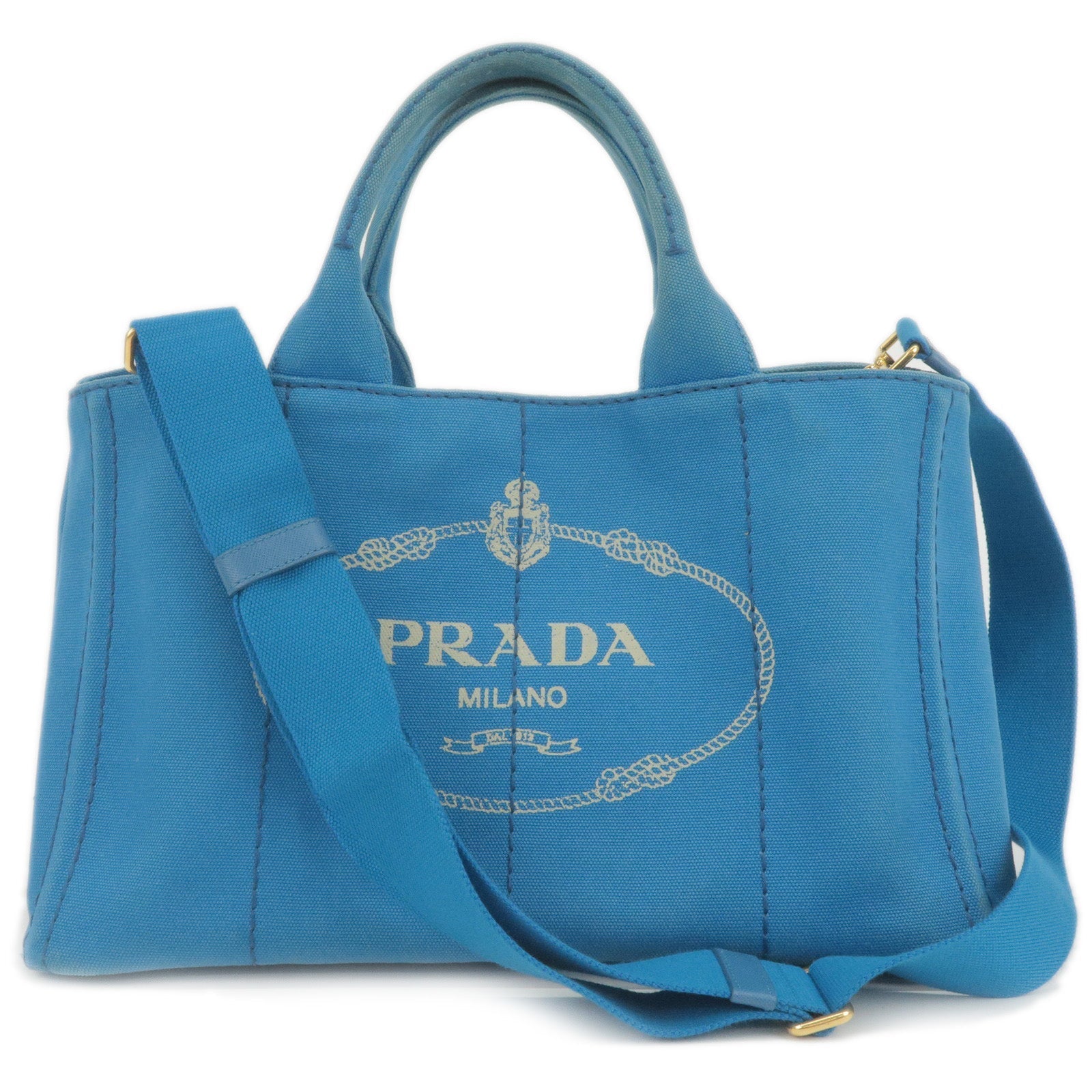 Prada Prada Canapa Canvas 2Way Hand Bag Tote Bag
