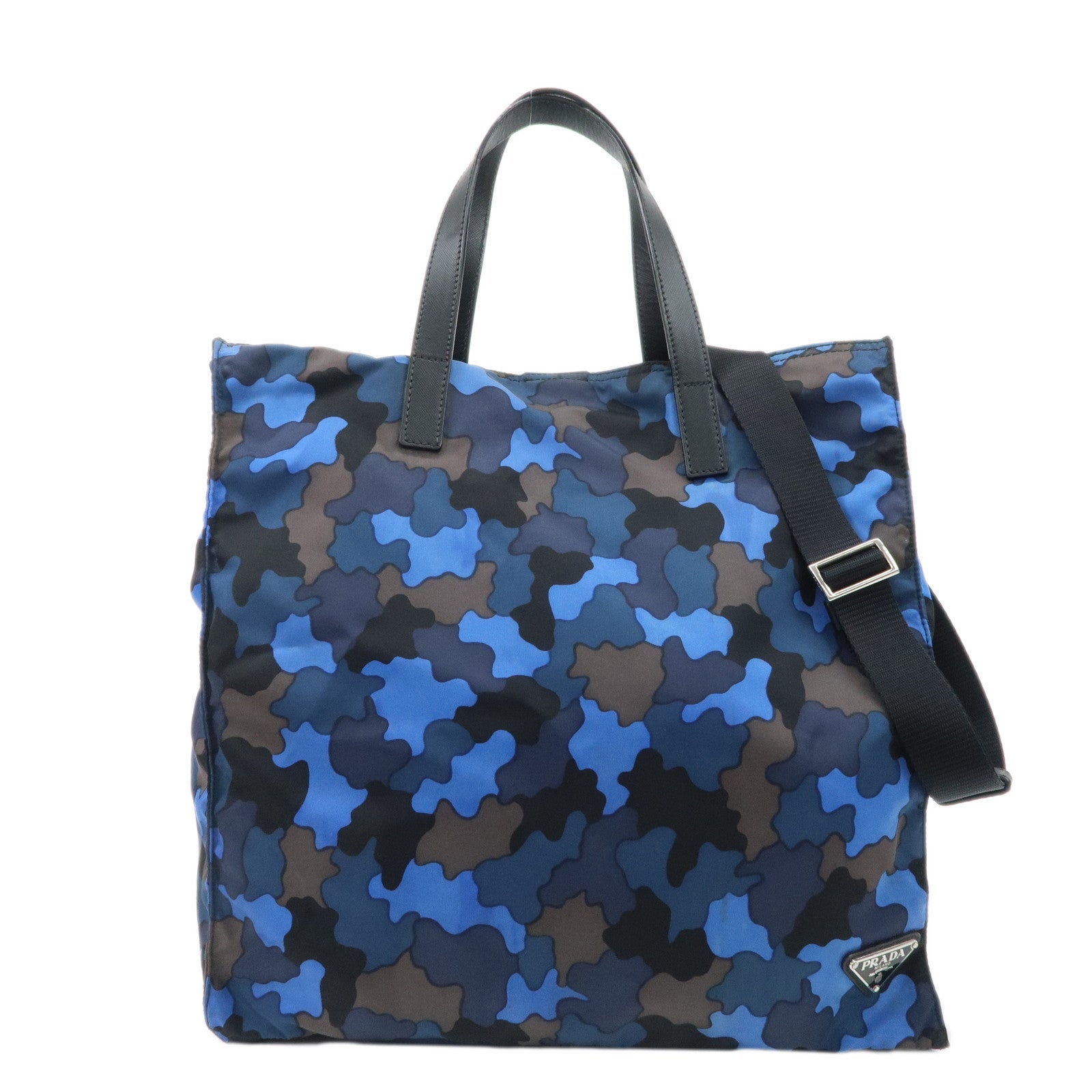 Tote Bag Camouflage 2Way Tote Shoulder Bag d Leather Nylon Logo