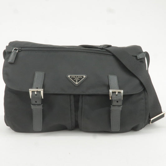 Prada Prada Logo Nylon Leather Shoulder Bag Crossbody Bag Bt1738 35976 12