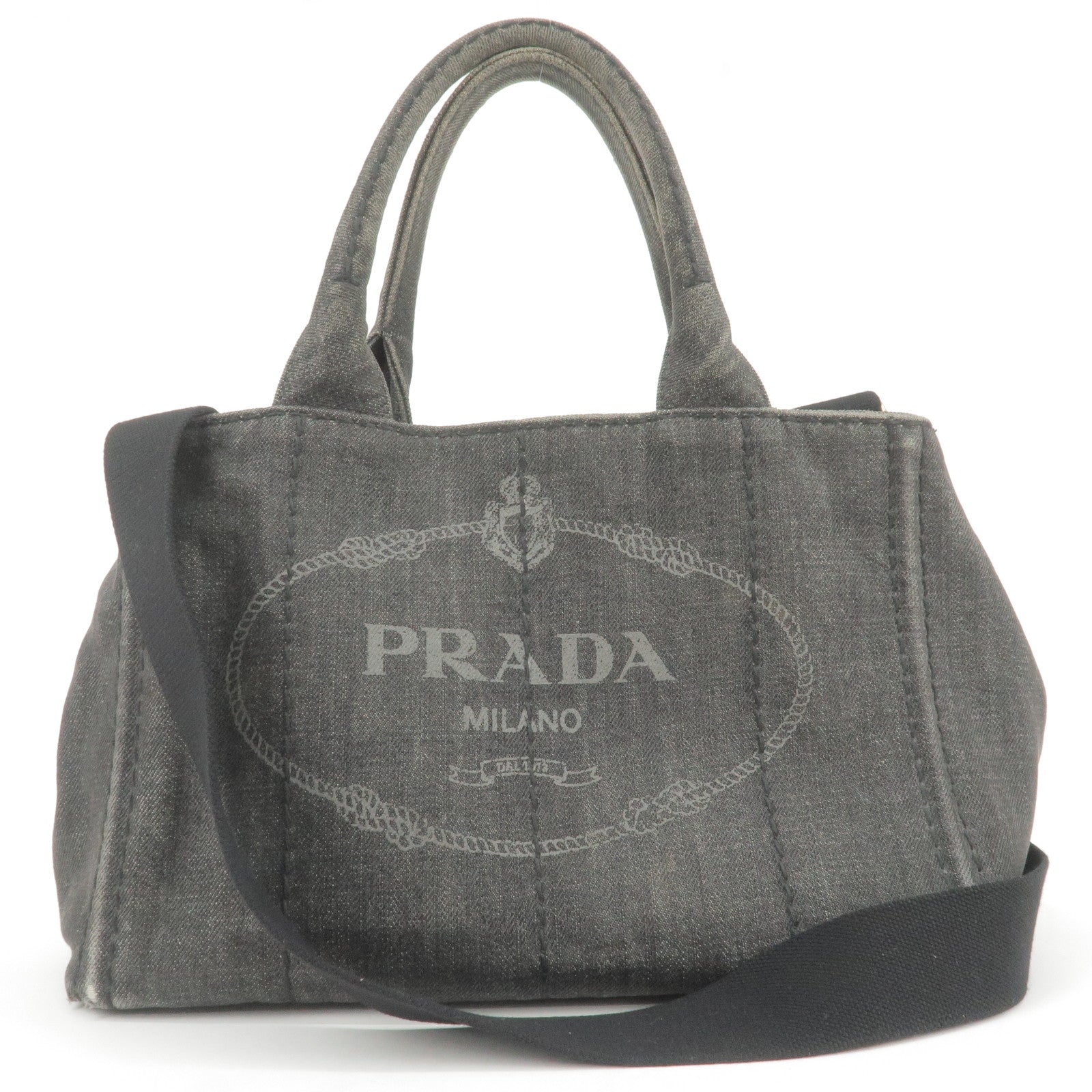 Prada Prada Logo Mini Canapa 2Way Bag Hand Bag Travel Bag