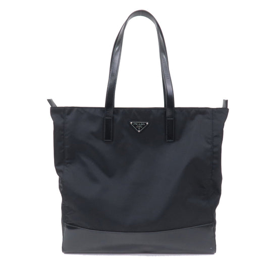 Prada Prada Logo Nylon Leather Tote Bag Shoulder Bag