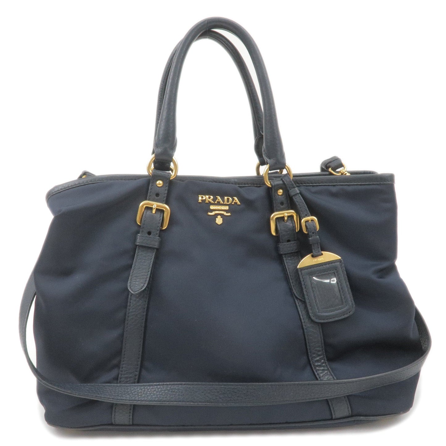 Prada Prada Logo Nylon Leather 2Way Bag Hand Bag Travel Bag Bn2527 36658 18