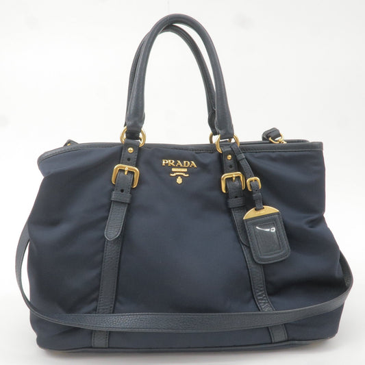 Prada Prada Logo Nylon Leather 2Way Bag Hand Bag Travel Bag Bn2527 36658 18