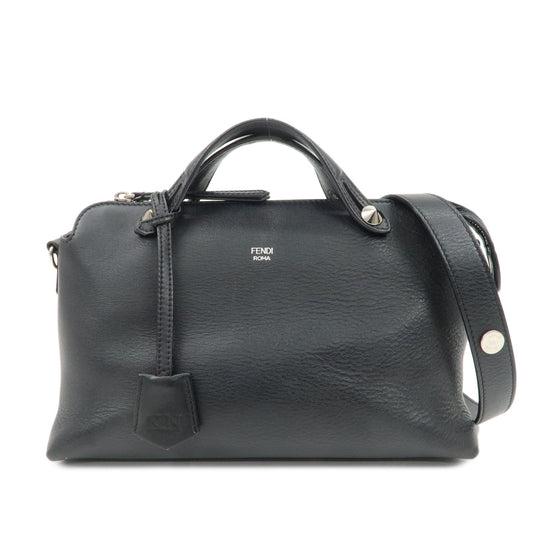 Fendi Shoulder Bag Bay The Way 2Way Bag d Leather Black
