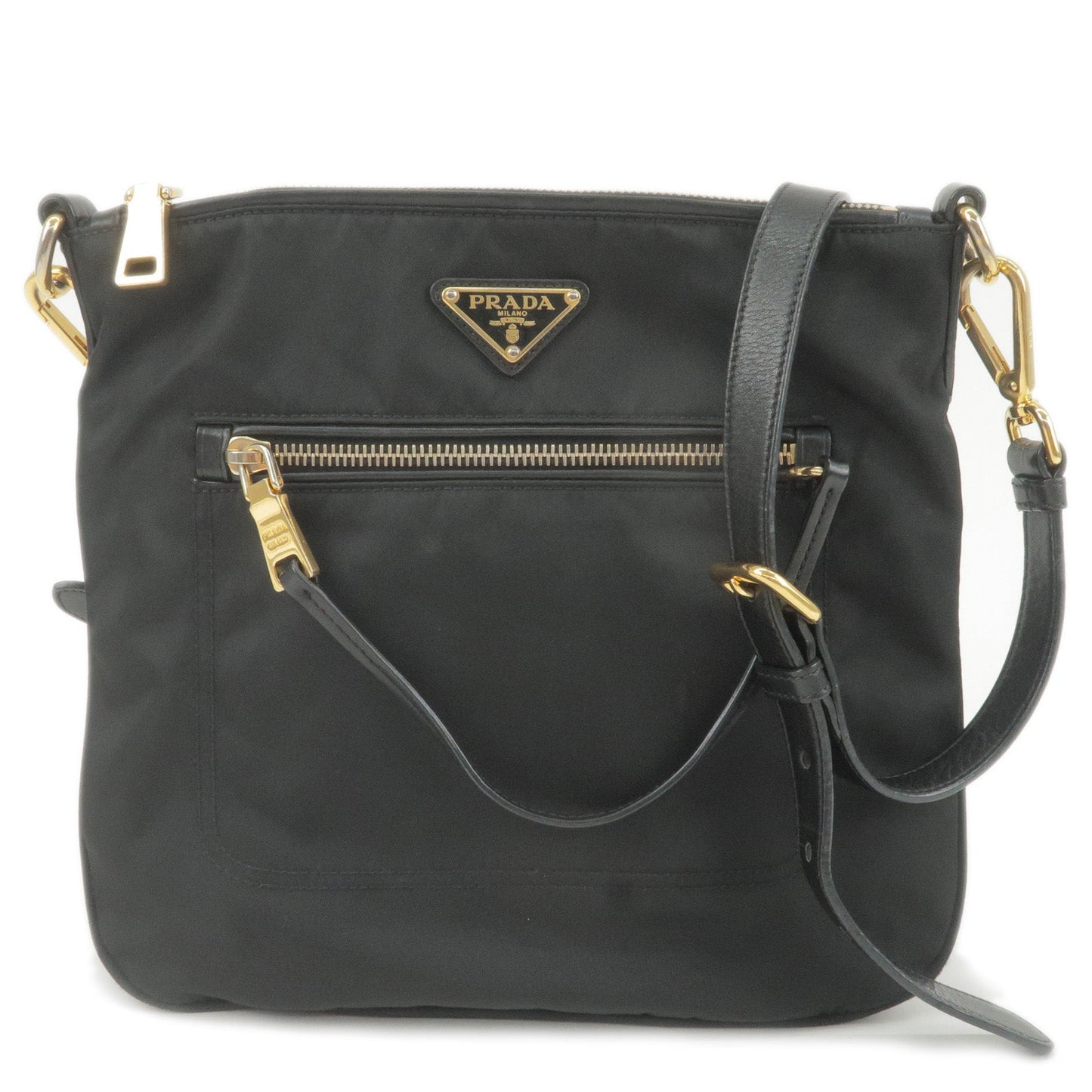 Prada Prada Logo Nylon Leather Shoulder Bag Crossbody Bag Bt0711 35930 4