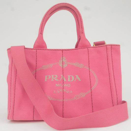 Prada Prada Canapa Mini Canvas 2Way Bag Shoulder Bag 1Bg439 35786 1