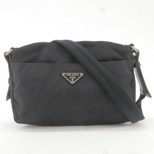 Prada Prada Logo Nylon Leather Shoulder Bag Nero Black B9717 36388 6