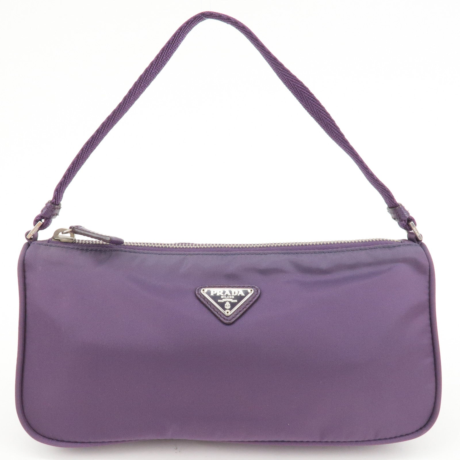 Prada Prada Logo Nylon Hand Bag Purse Cosmetic Pouch Travel Bag
