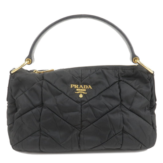 Prada Prada Logo Nylon Enamel Shoulder Bag Hand Bag