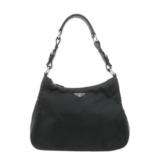 Prada Shoulder Bag d 3 Leather Nylon Black