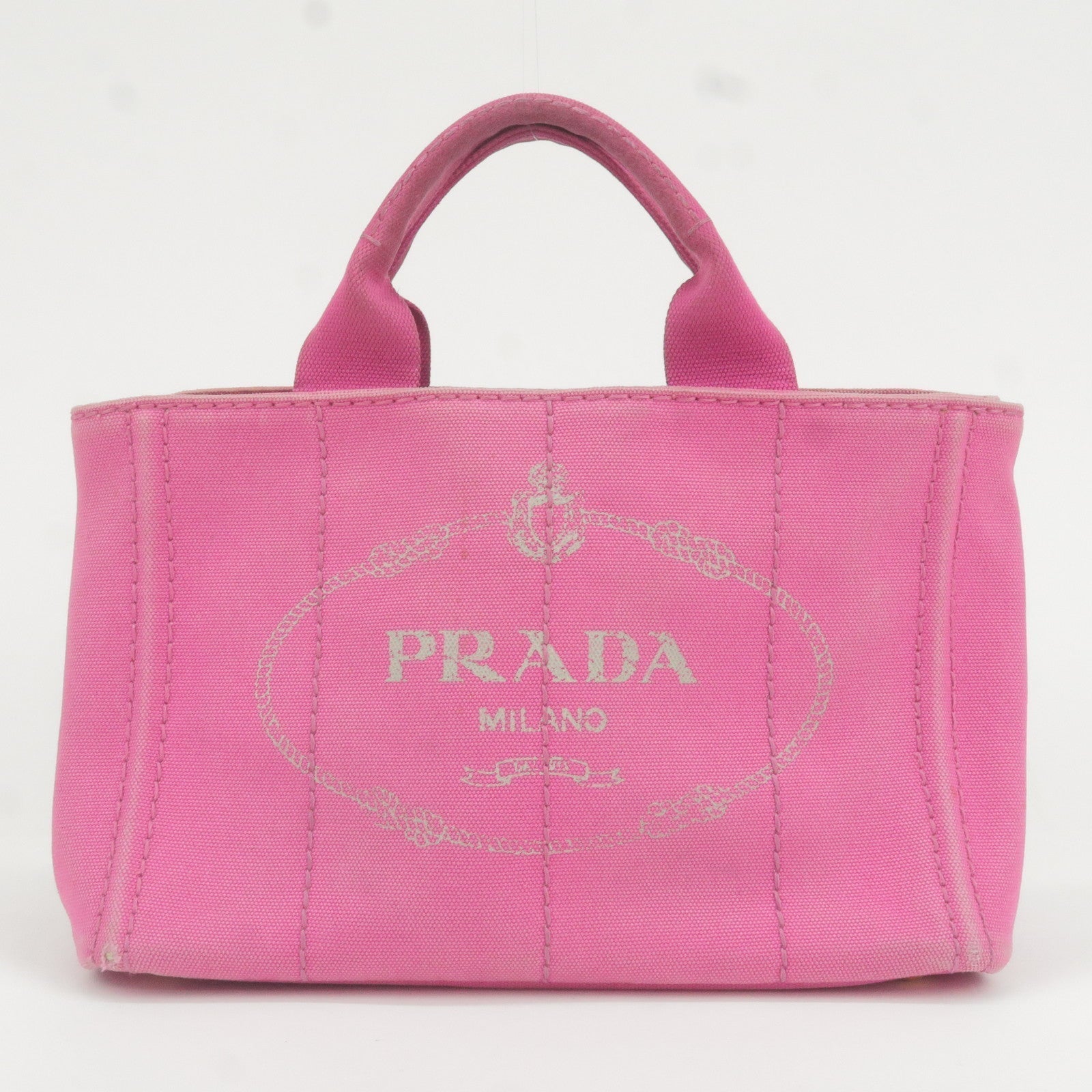 Prada Prada Logo Canapa Mini Canvas Hand Bag Tote Tote Bag
