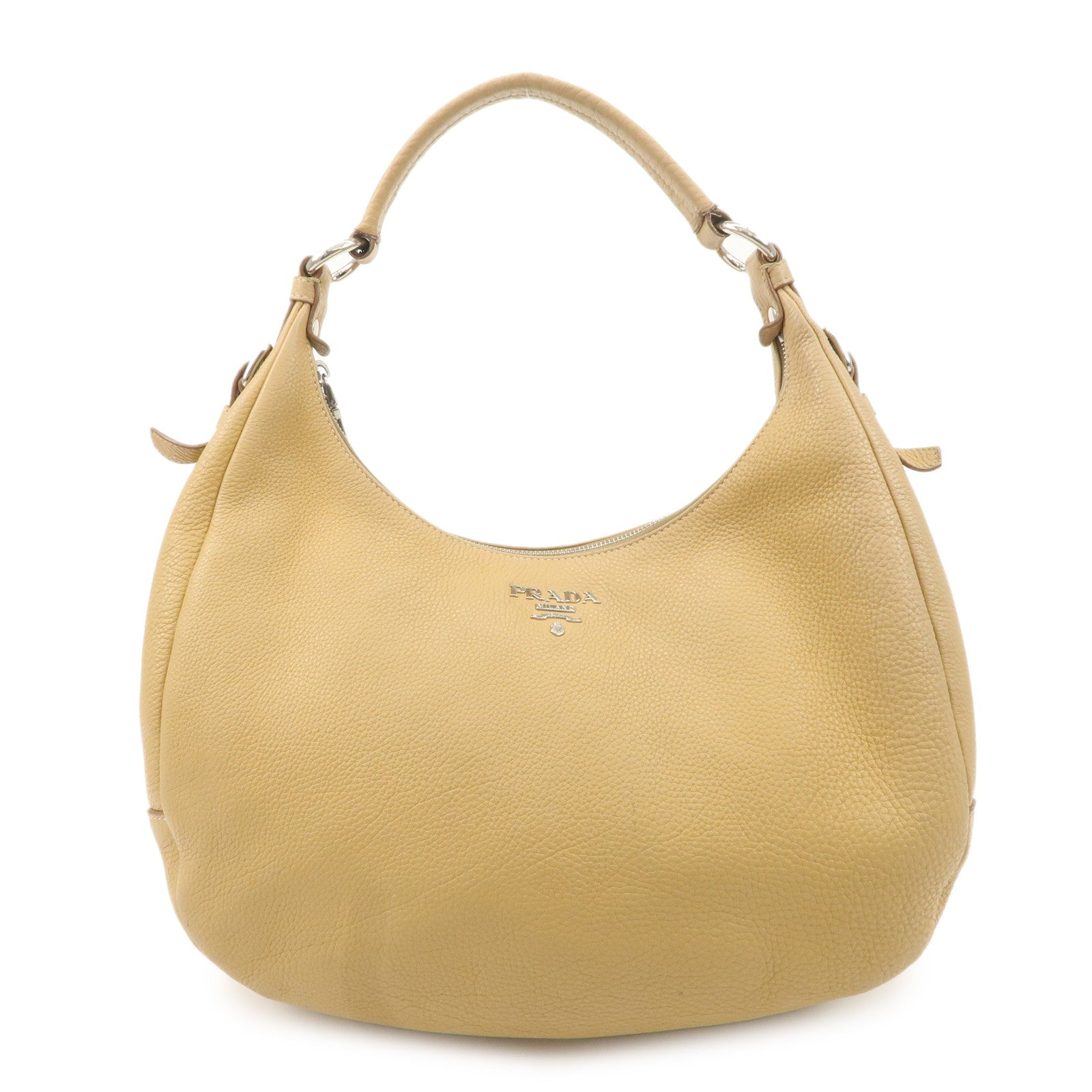 Shoulder Bag d Leather Beige