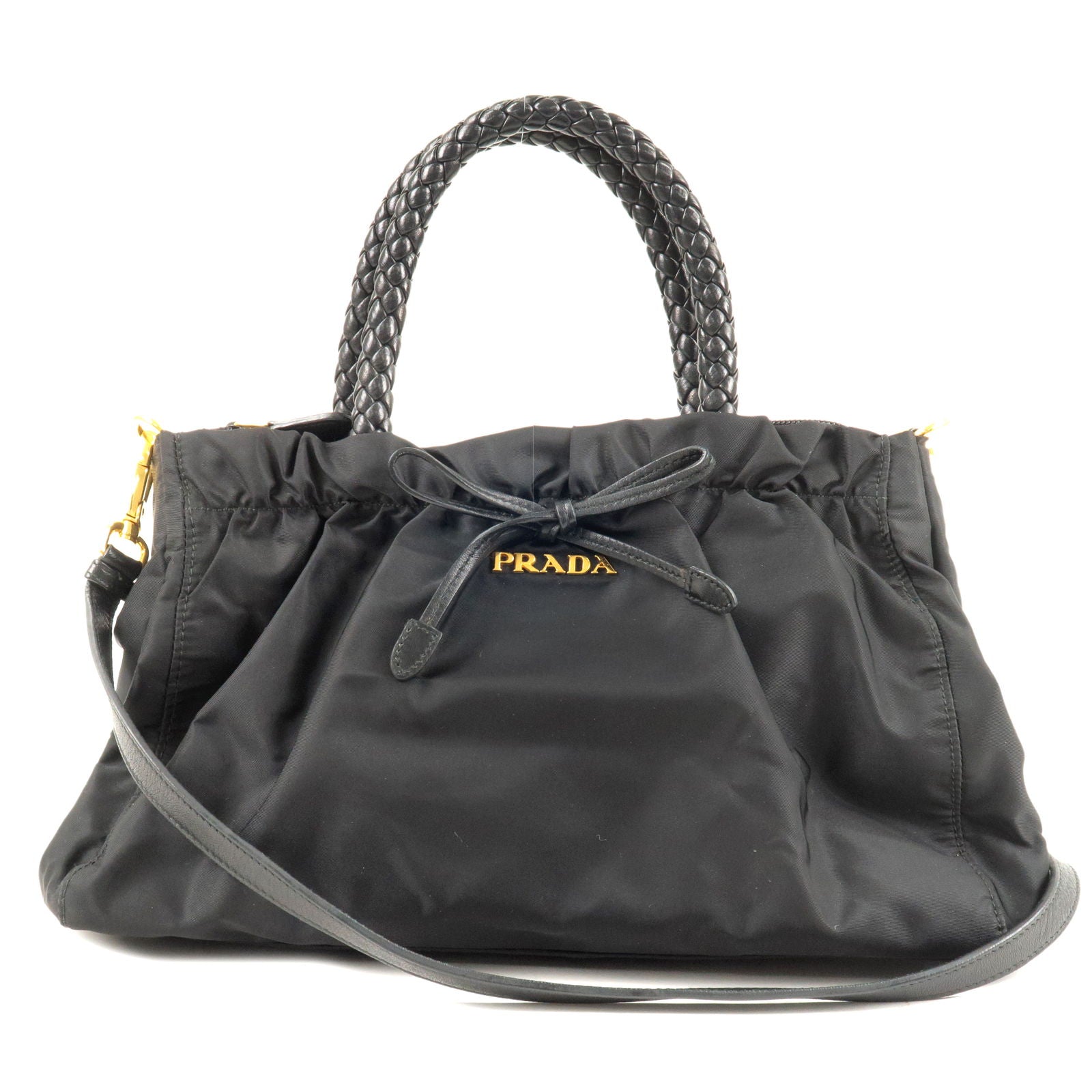 Prada Prada Nylon Leather Ribbon 2Way Bag Shoulder Bag