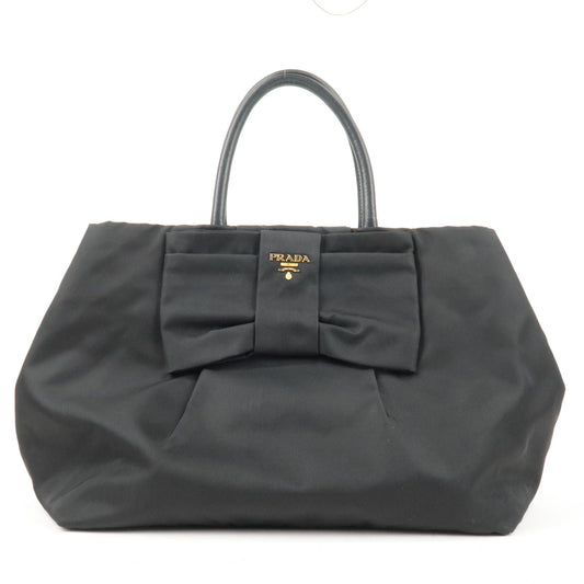 Prada Prada Nylon Leather Ribbon Hand Bag Tote Bag