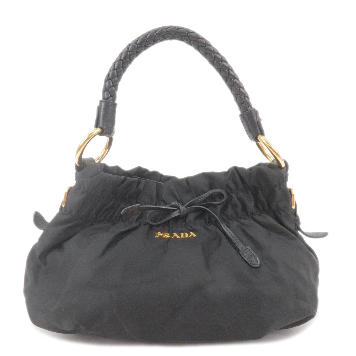 Prada Prada Logo Nylon Leather Shoulder Bag Hand Bag Br4237 36480 5