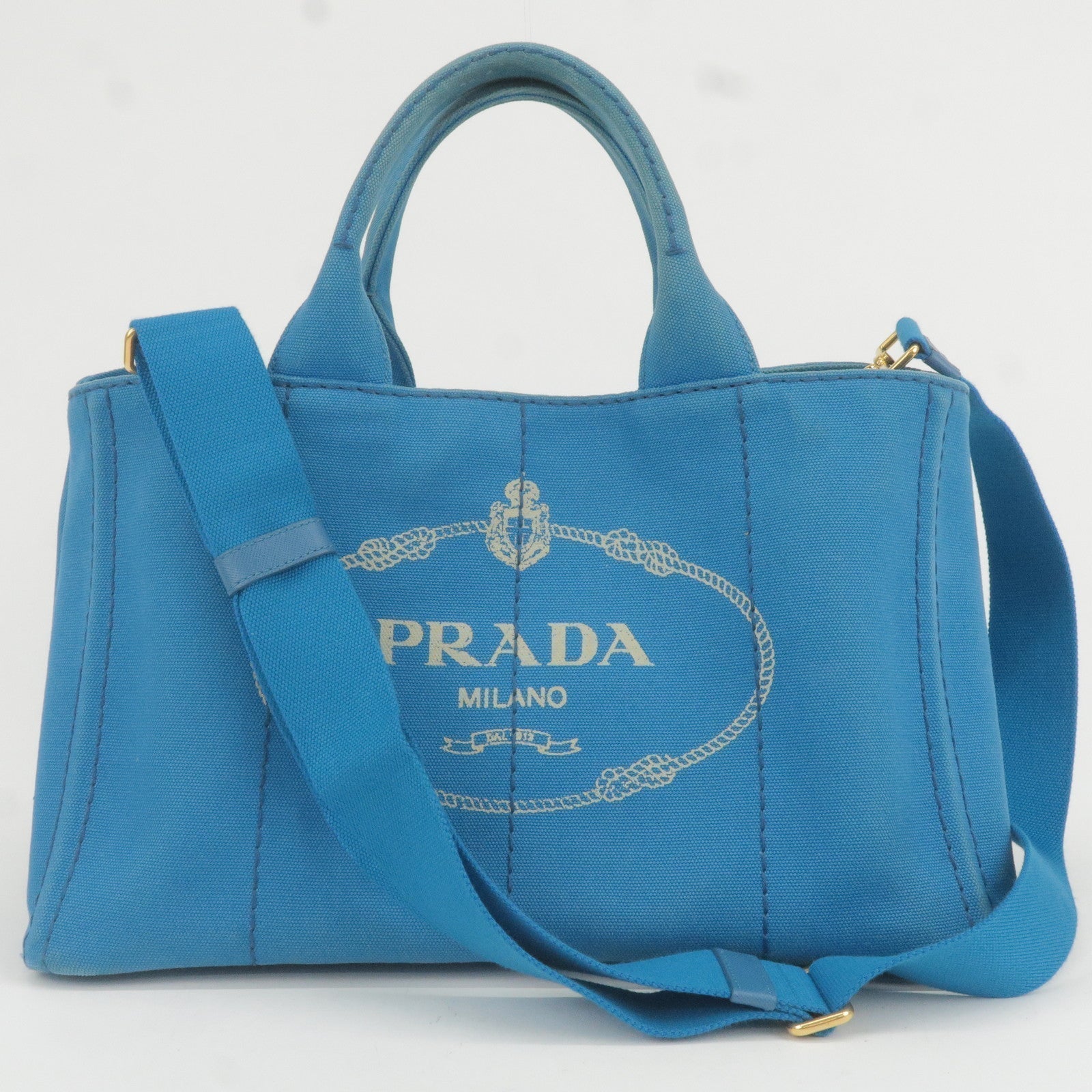 Prada Prada Canapa Canvas 2Way Hand Bag Tote Bag