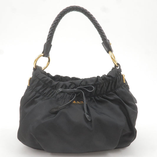 Prada Prada Nylon Leather Ribbon Shoulder Bag Hand Bag