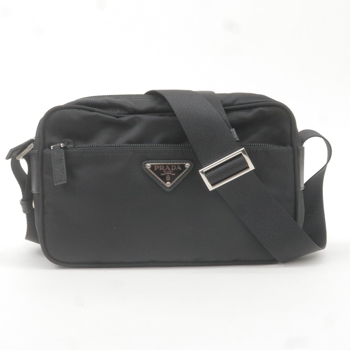 Prada Prada Logo Nylon Leather Shoulder Bag Crossbody Bag 1Bc167 36701 18