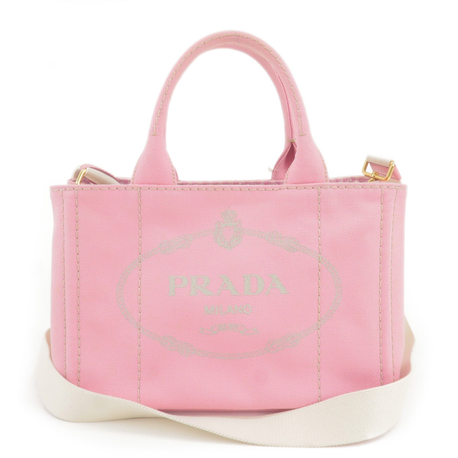 Prada Prada Canapa Mini Canvas 2Way Bag Shoulder Bag 1Bg439 36331 8