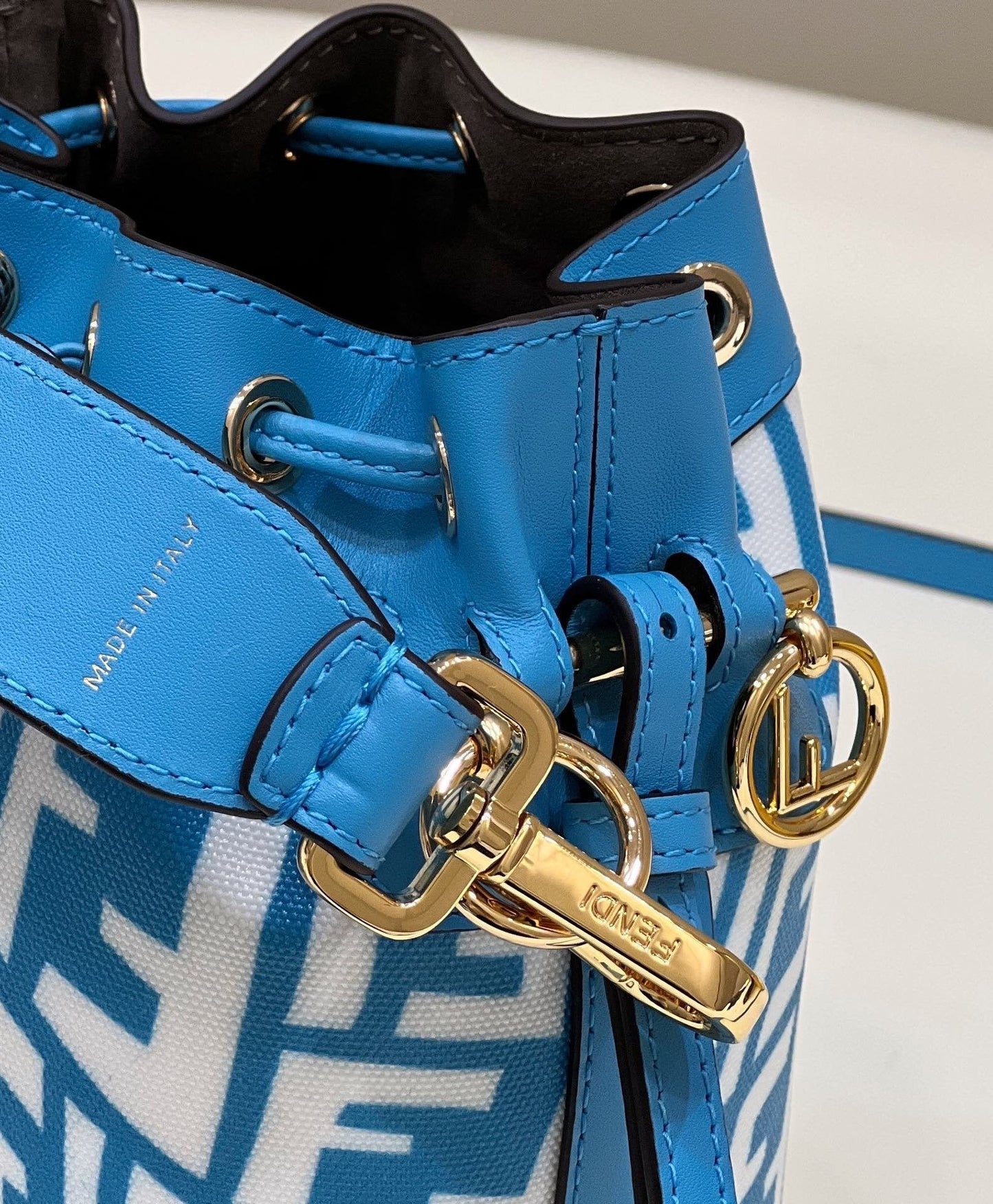 Fendi Top QualityTop Quality Mon Tresor Blue FF Crossbody Bag