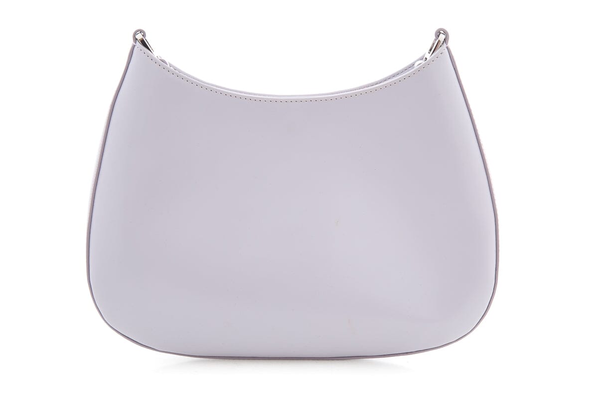 Prada Lilac Cleo Brushed Handbag Leather Travel Bag