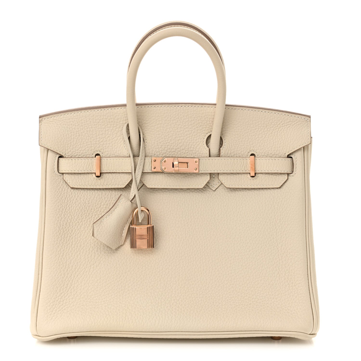 Hermes Togo Birkin Craie Handbag Travel Bag 25 Craie 1734234