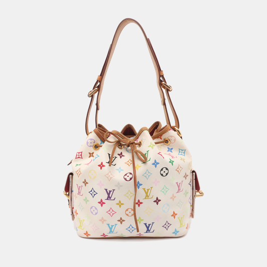 Louis Vuitton x Takashi Murakami Néonoé White Multicolor Handbag