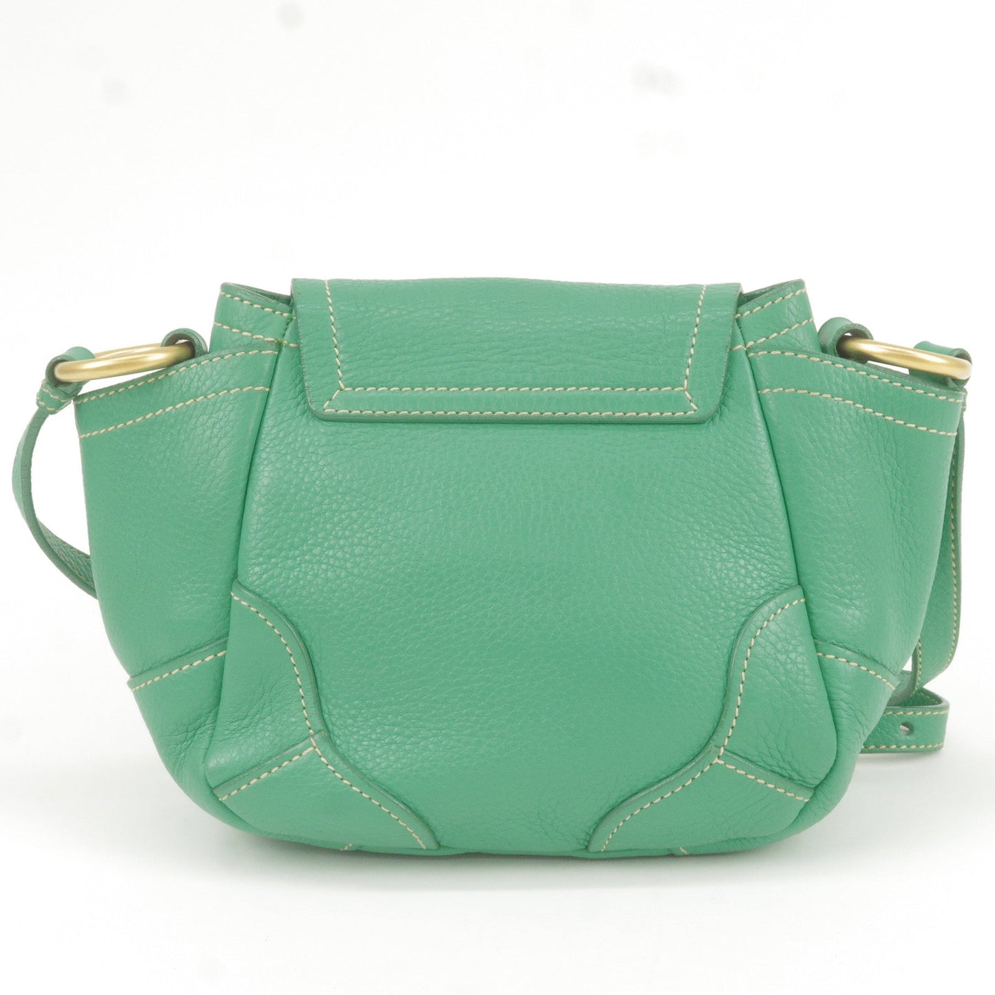 Prada Prada Logo Leather Shoulder Bag Crossbody Bag Green