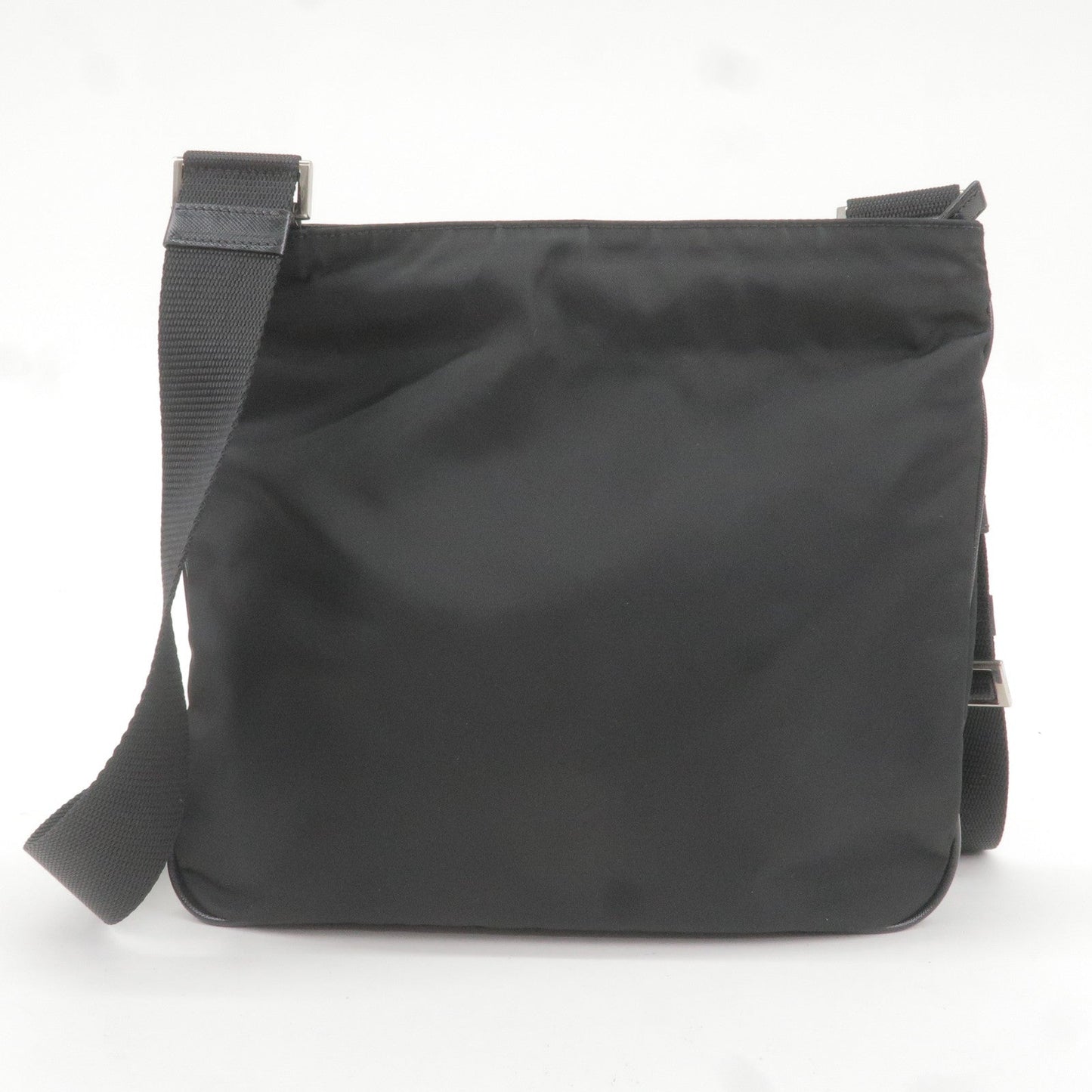 Prada Prada Logo Nylon Leather Shoulder Bag Nero Black Va0563 36318 13