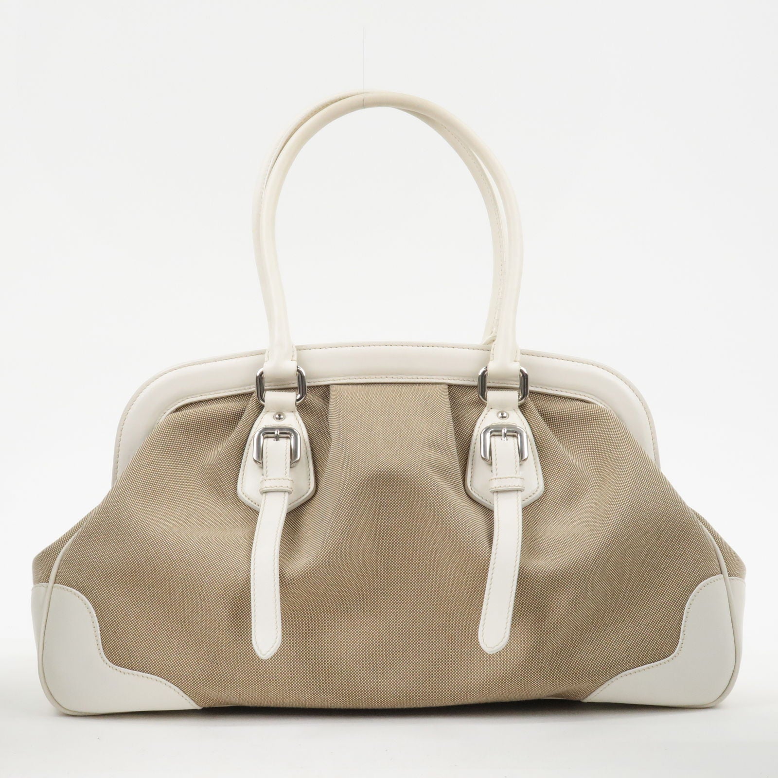 Prada Prada Logo Jacquard Leather Shoulder Bag Hand Bag