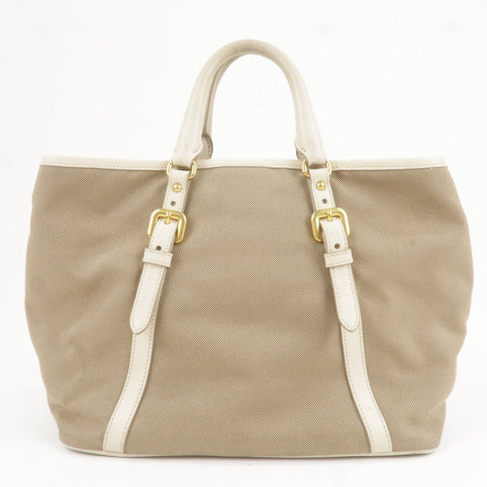 Prada Prada Logo Jacquard Leather 2Way Bag Hand Bag Travel Bag