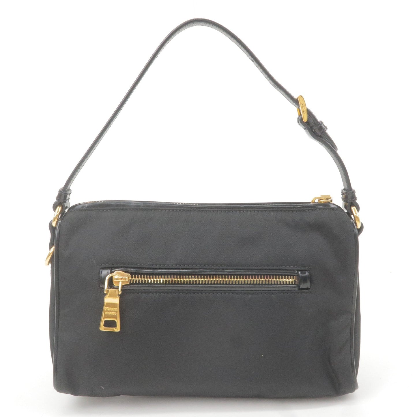 Prada Prada Logo Nylon Leather Shoulder Bag Nero Black Bn1834 36490 15