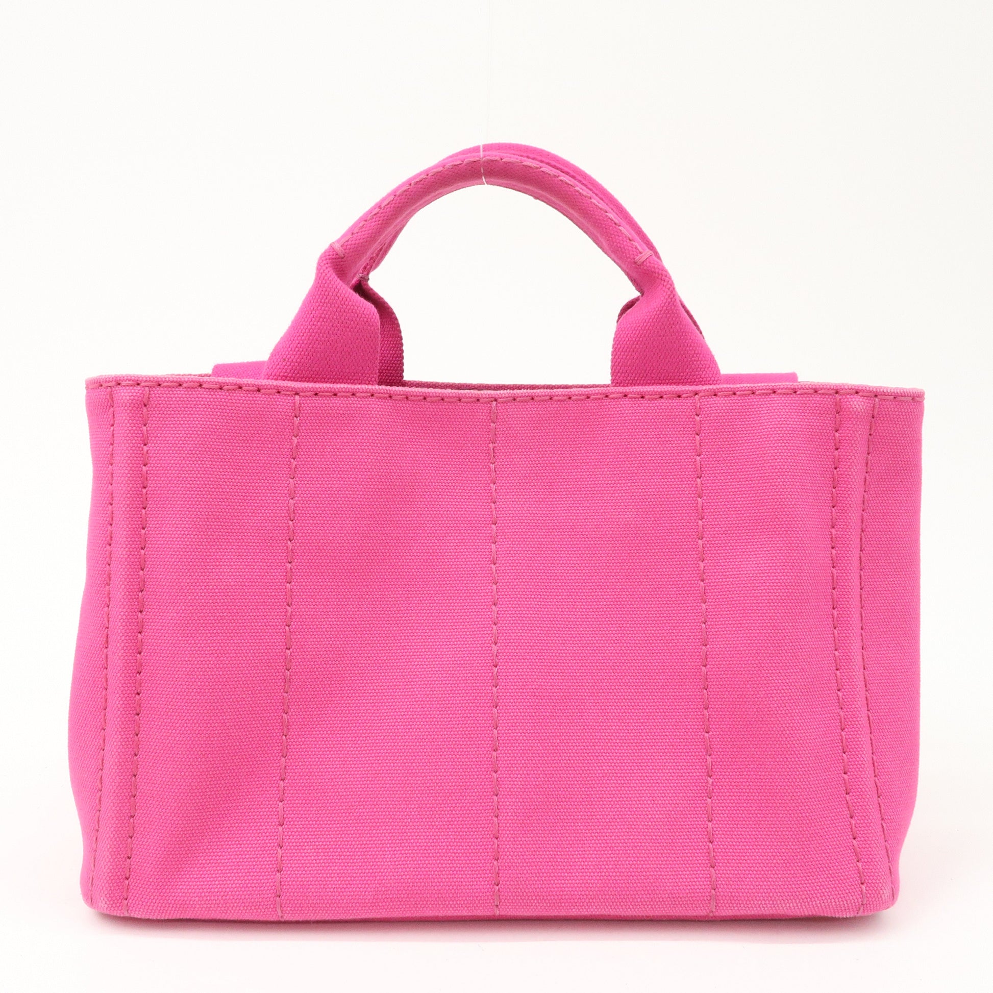 Prada Prada Logo Canapa Mini Canvas 2Way Tote Bag