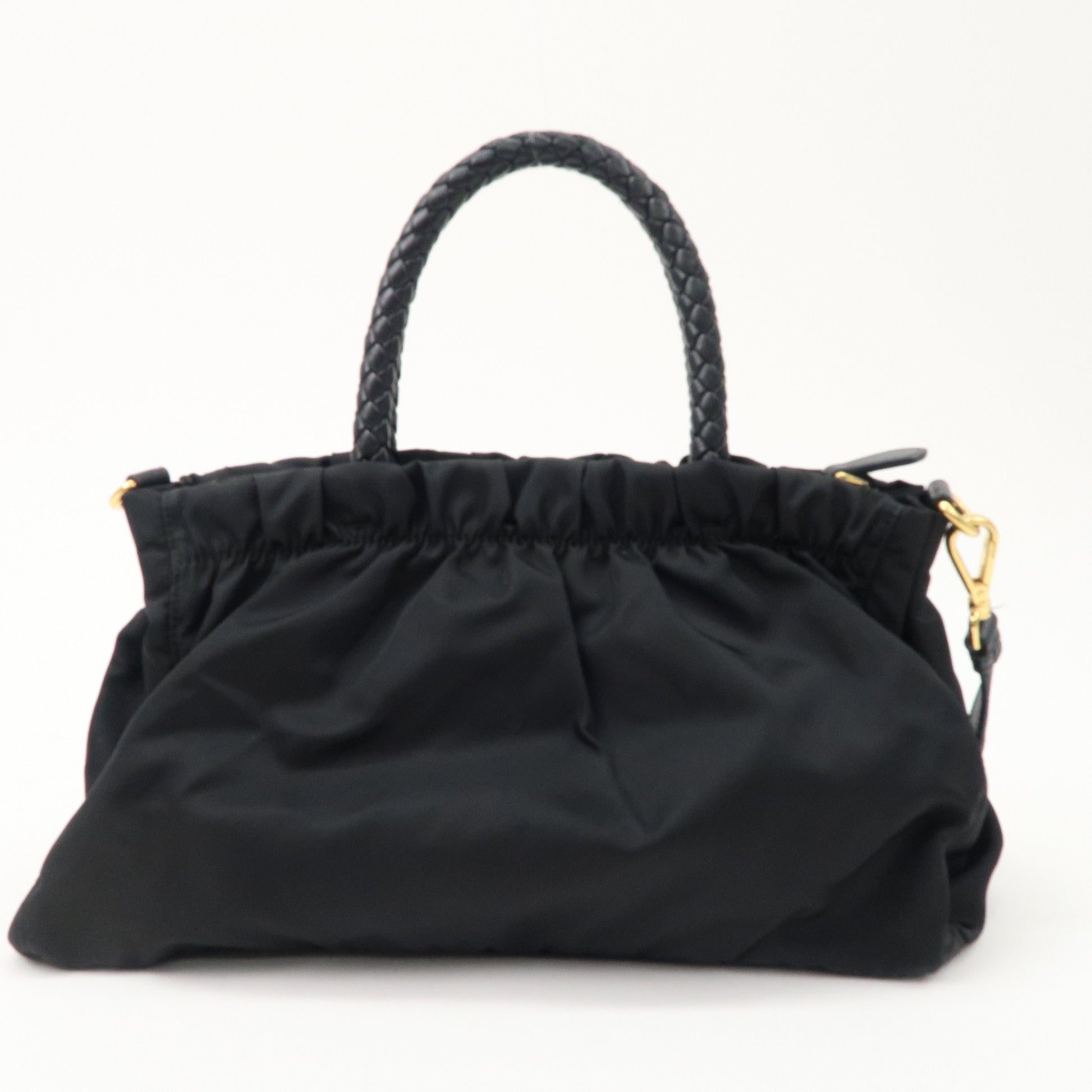 Prada Prada Logo Nylon Leather 2Way Bag Tote Bag
