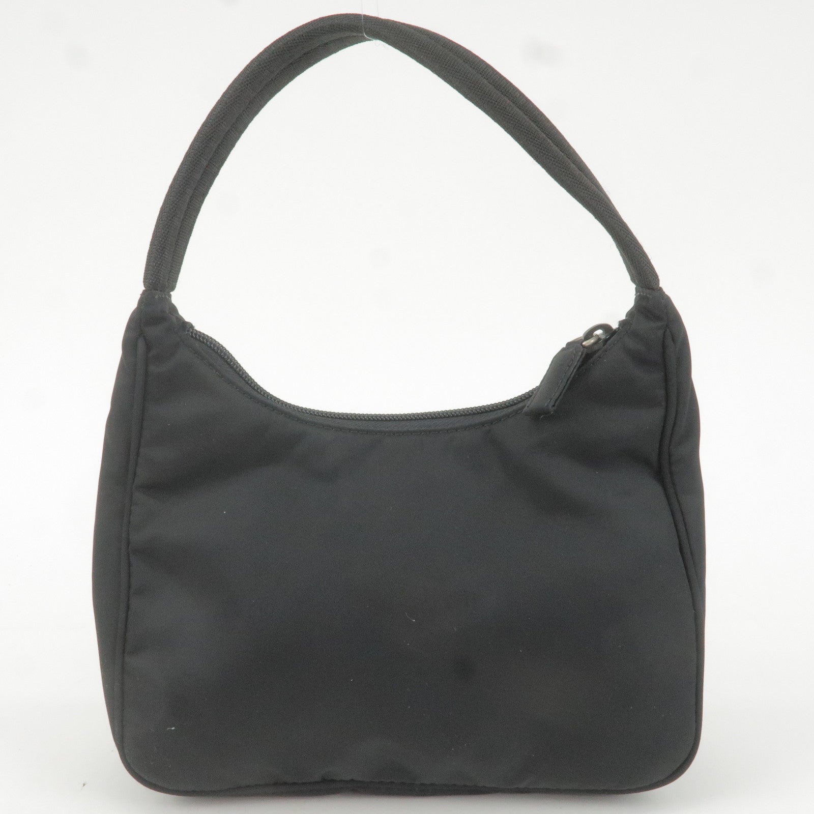 Prada Prada Logo Nylon Pouch Hand Bag Purse Nero Travel Bag