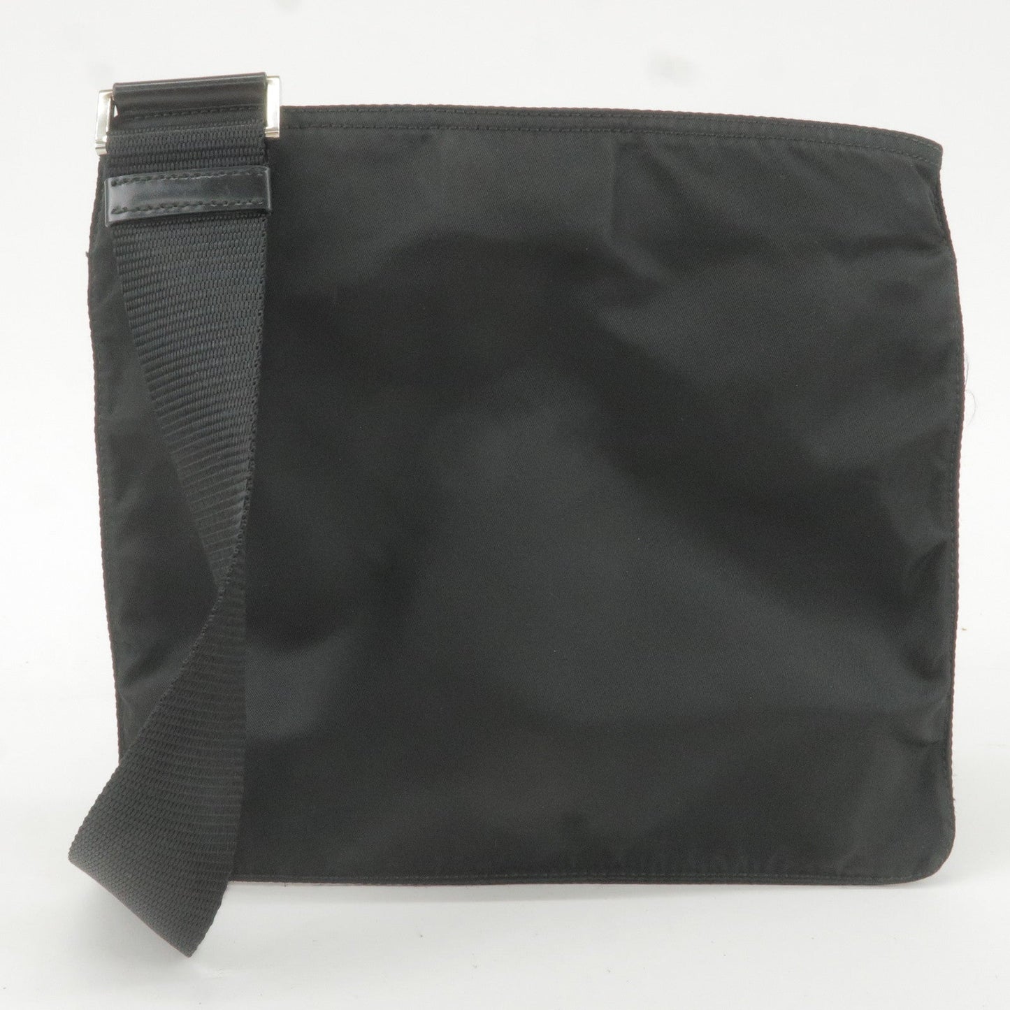 Prada Prada Logo Nylon Leather Shoulder Bag Crossbody Bag Black 36015 16