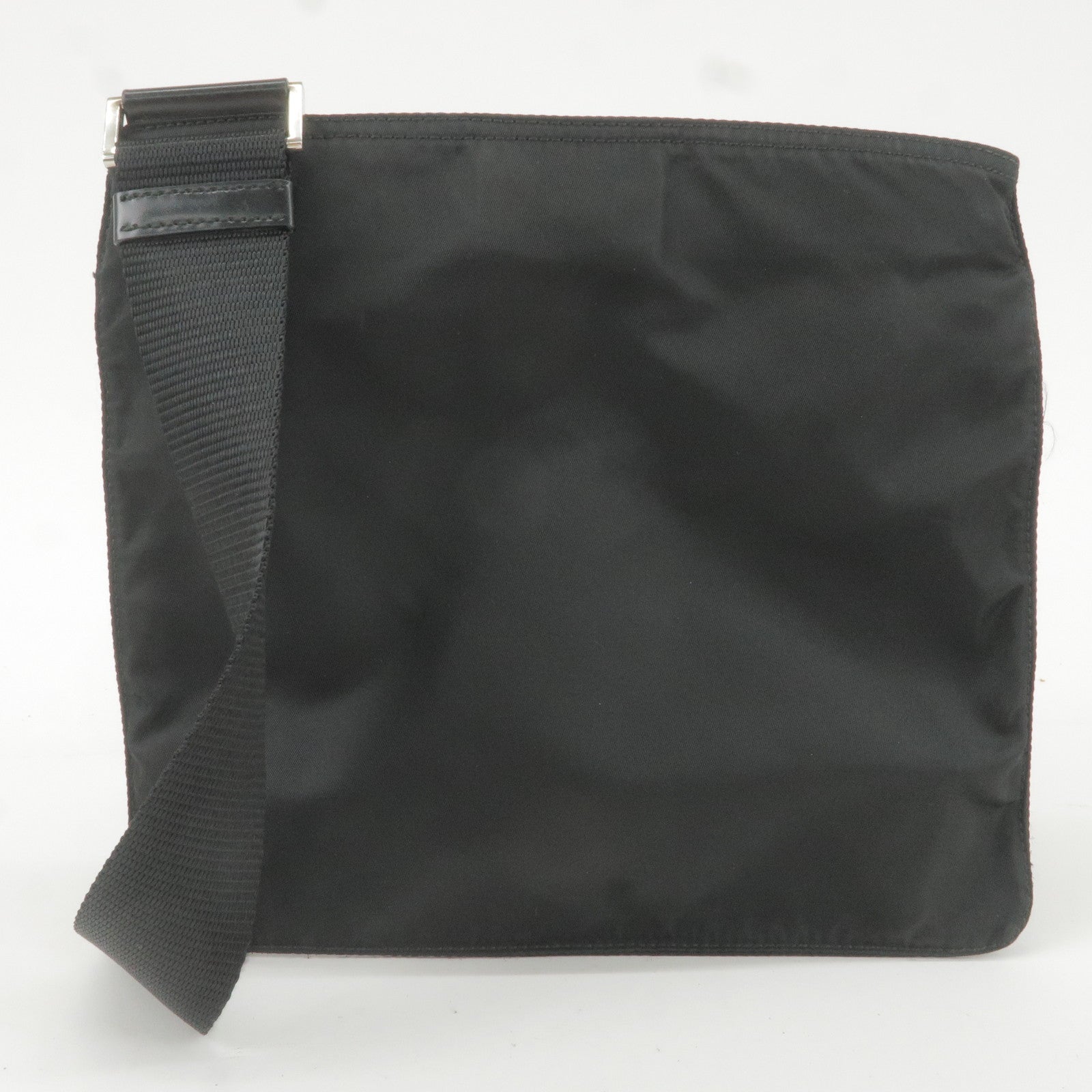 Prada Prada Logo Nylon Leather Shoulder Bag Crossbody Bag Black 36015 16