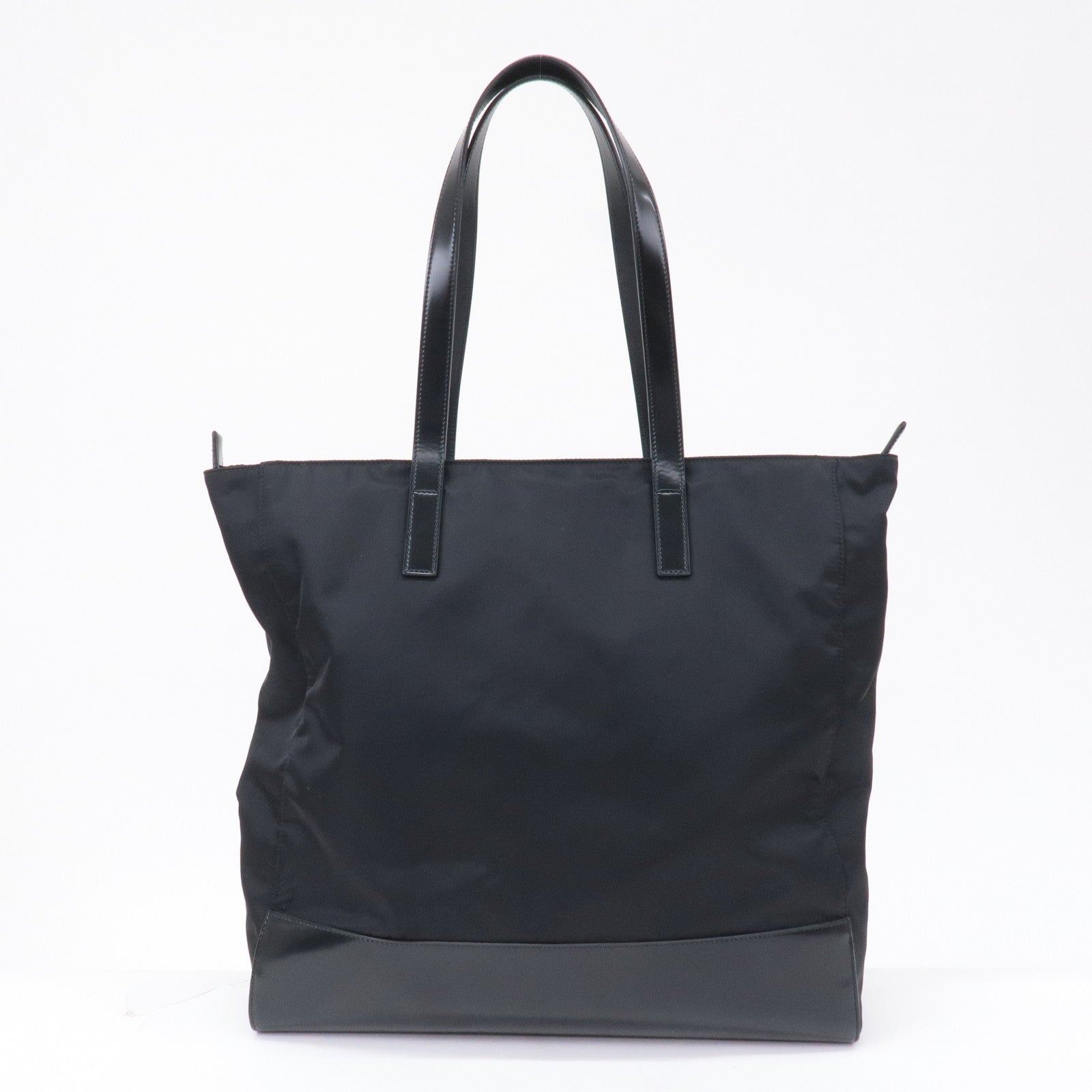 Prada Prada Logo Nylon Leather Tote Bag Shoulder Bag