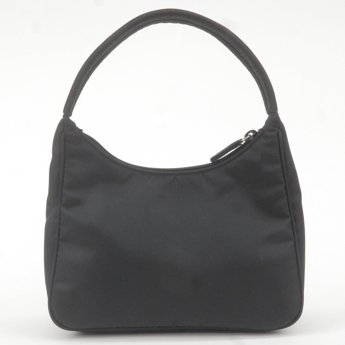Prada Prada Logo Nylon Hand Bag Pouch Purse Nero Travel Bag
