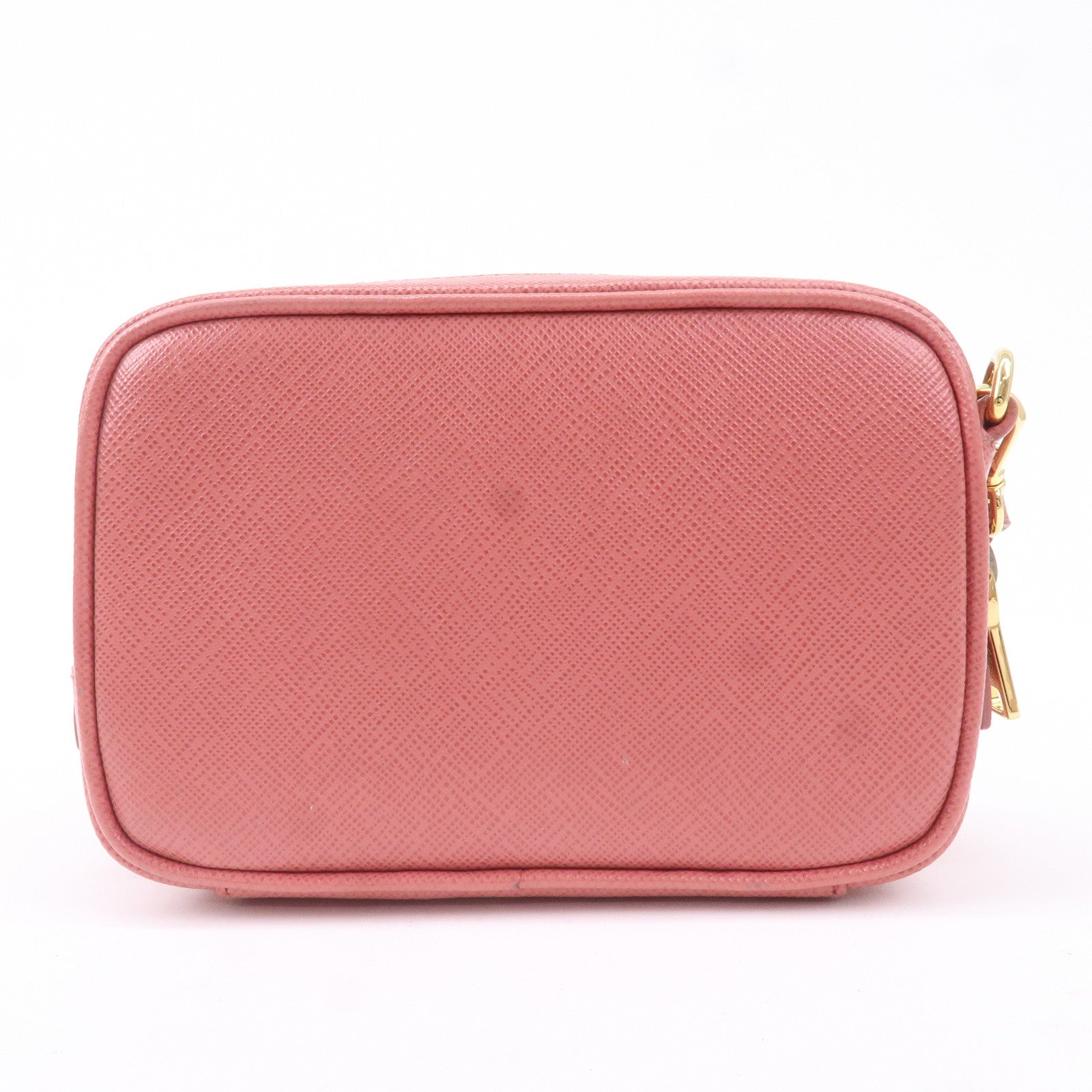 Prada Prada Logo Leather Crossbody Shoulder Bag Pink 1N1674 Crossbody Bag